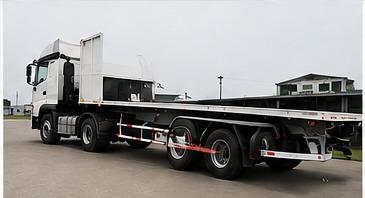 รถพ่วงพื้นเรียบ Flat Bed Trailer